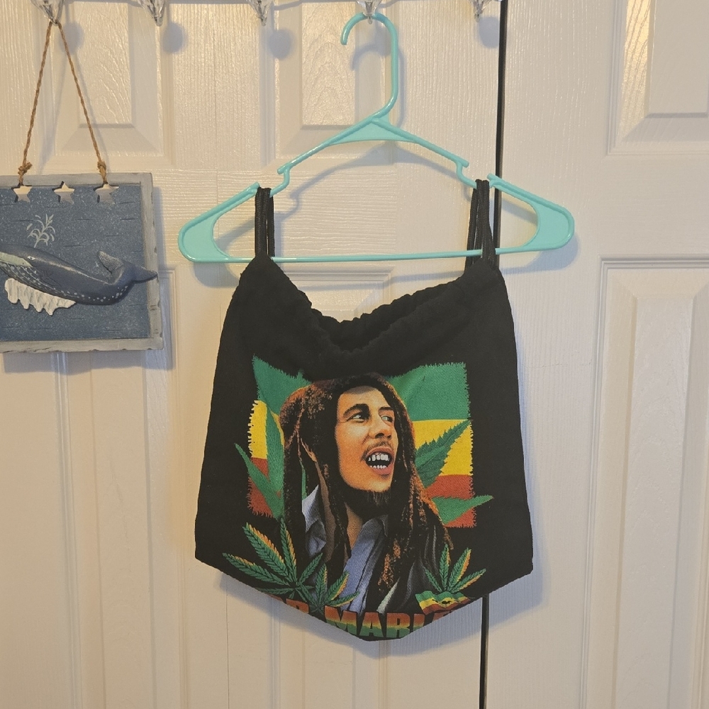 Black Reggae-Inspired Backpack with Iconic Design